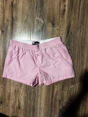 Roxy Light Pink Elastic-Waist Athletic Shorts
